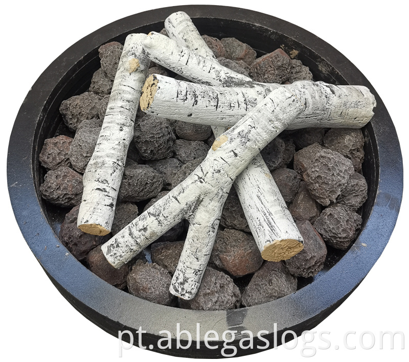 Ceramic Acohol Firepit Log Jpg